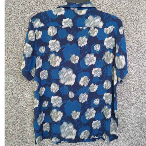 Open Edit Men's Abstract Print button up shirt size L - Picture 2 of 9